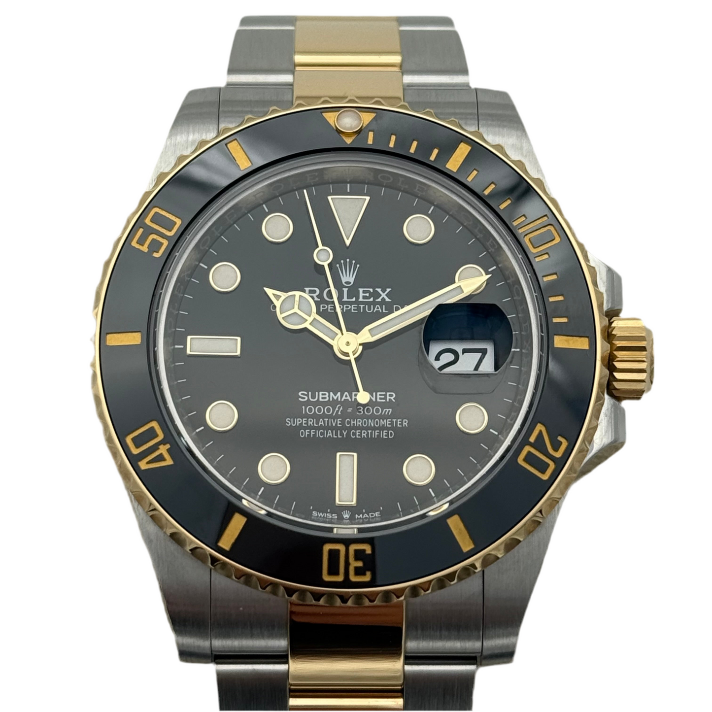 Submariner Date 41, Stahlgold