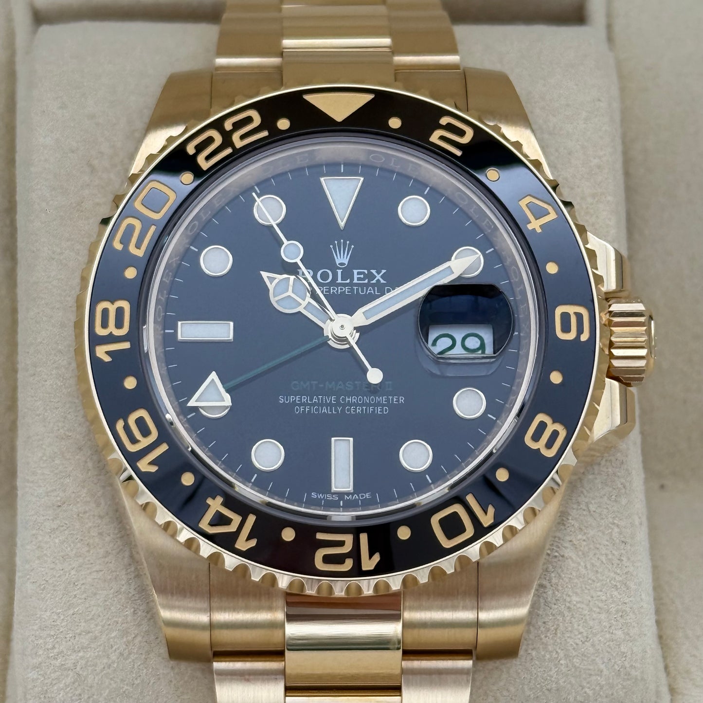 GMT Master II Vollgold, ungetragen