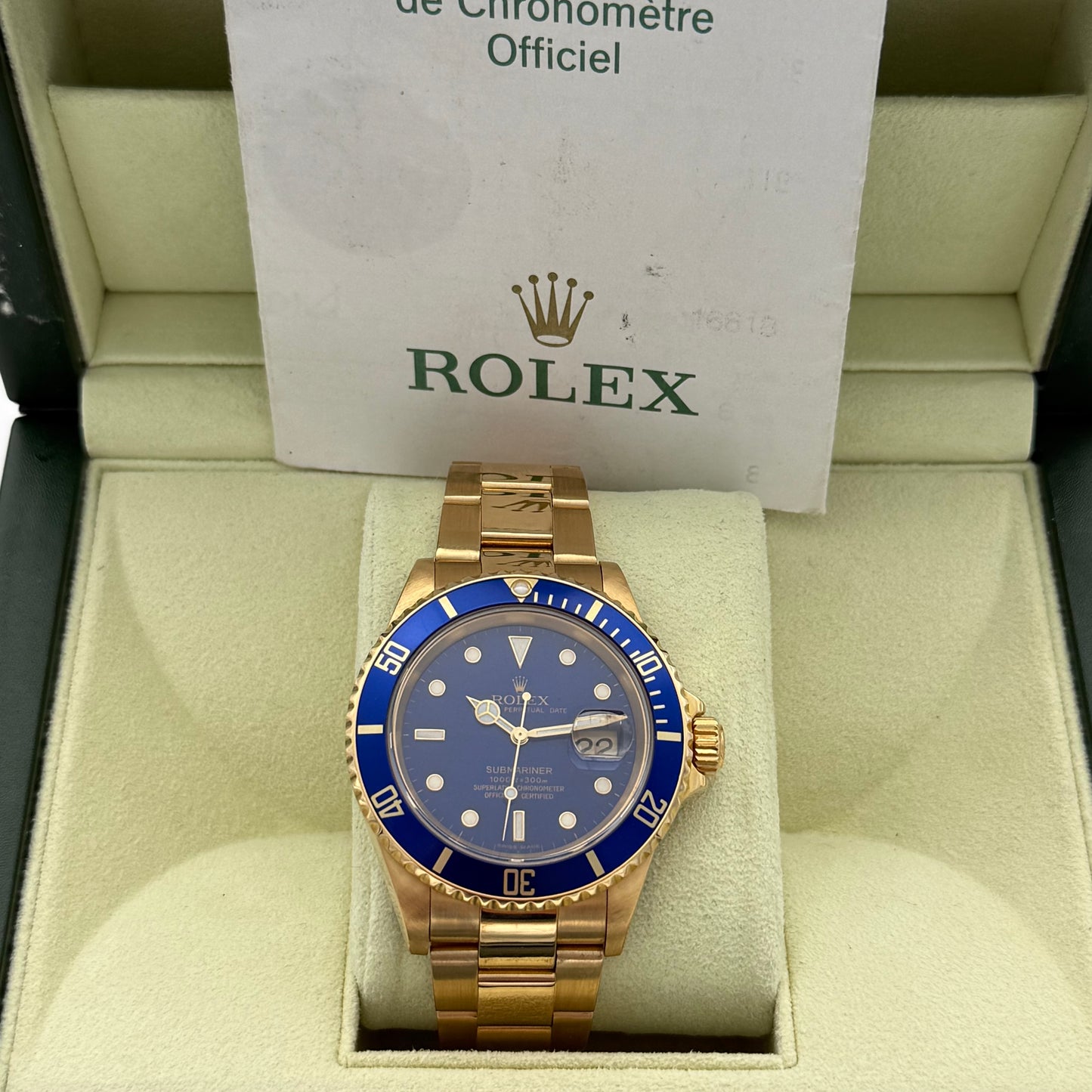 Submariner Date 40, Vollgold