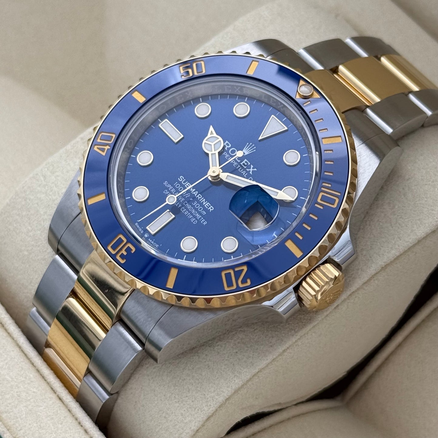 Submariner Date 41, Stahlgold