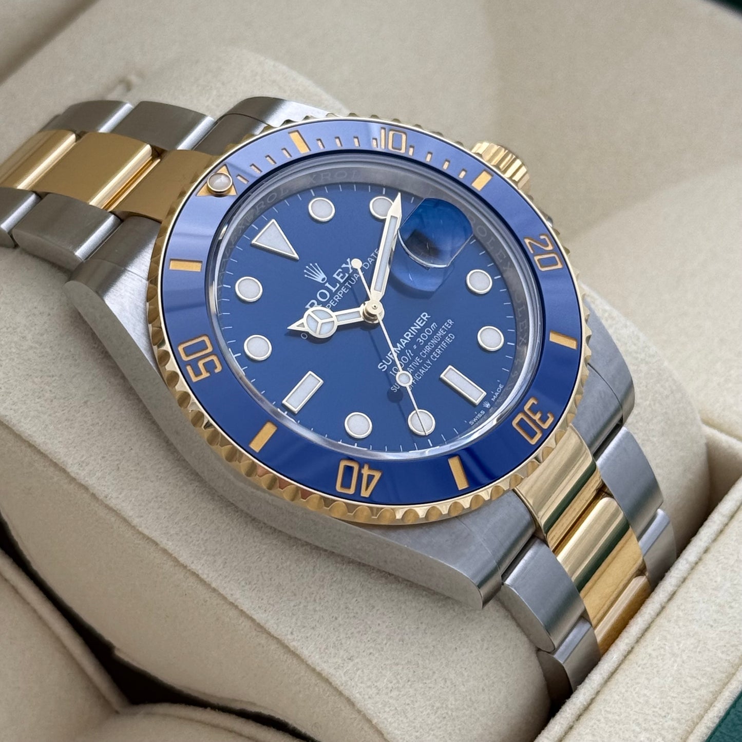 Submariner Date 41, Stahlgold