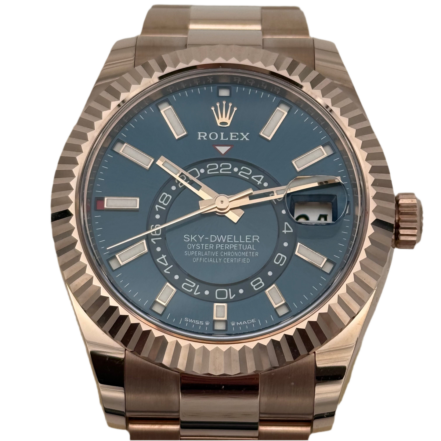 Sky Dweller Roségold, blau