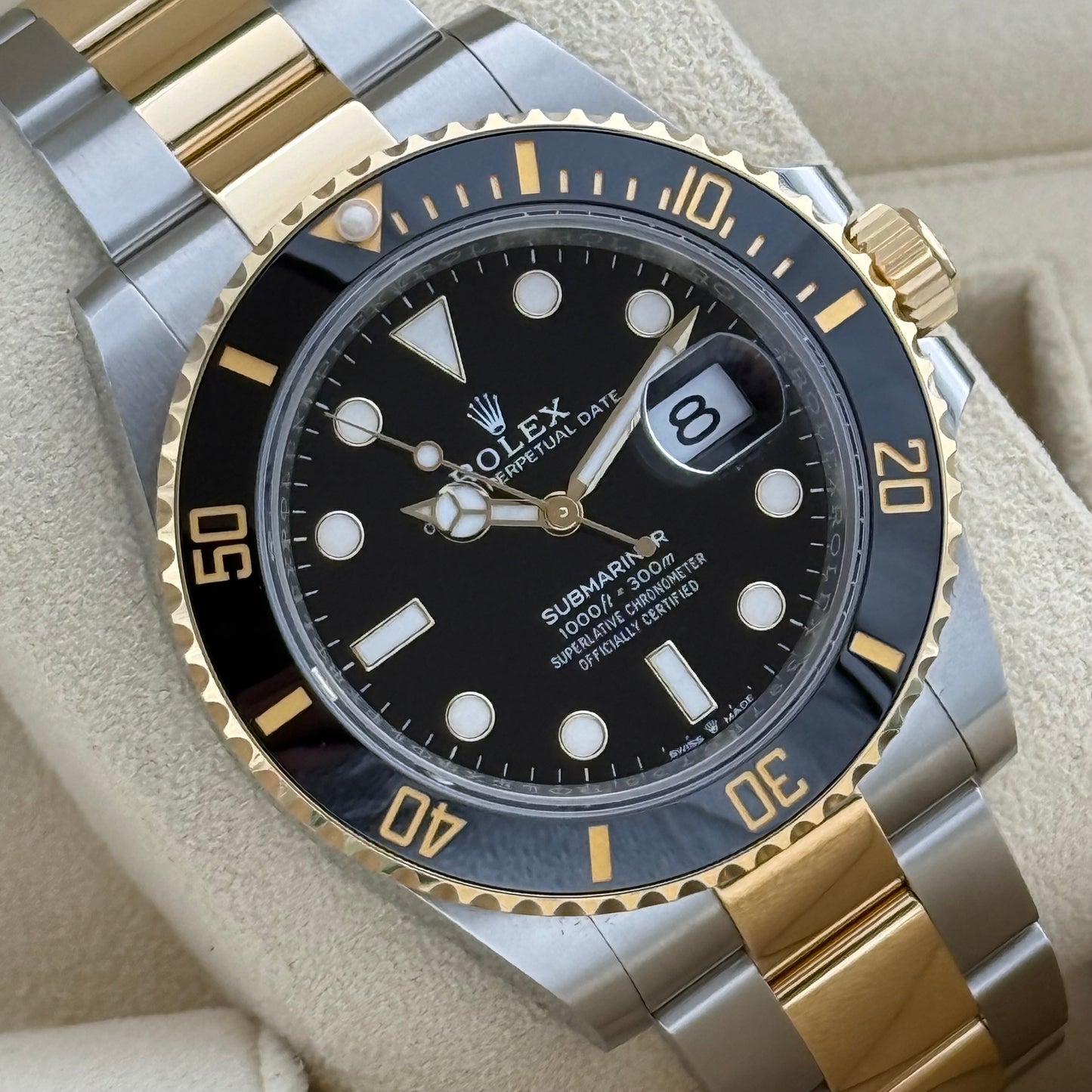 Submariner Date 41, Stahlgold
