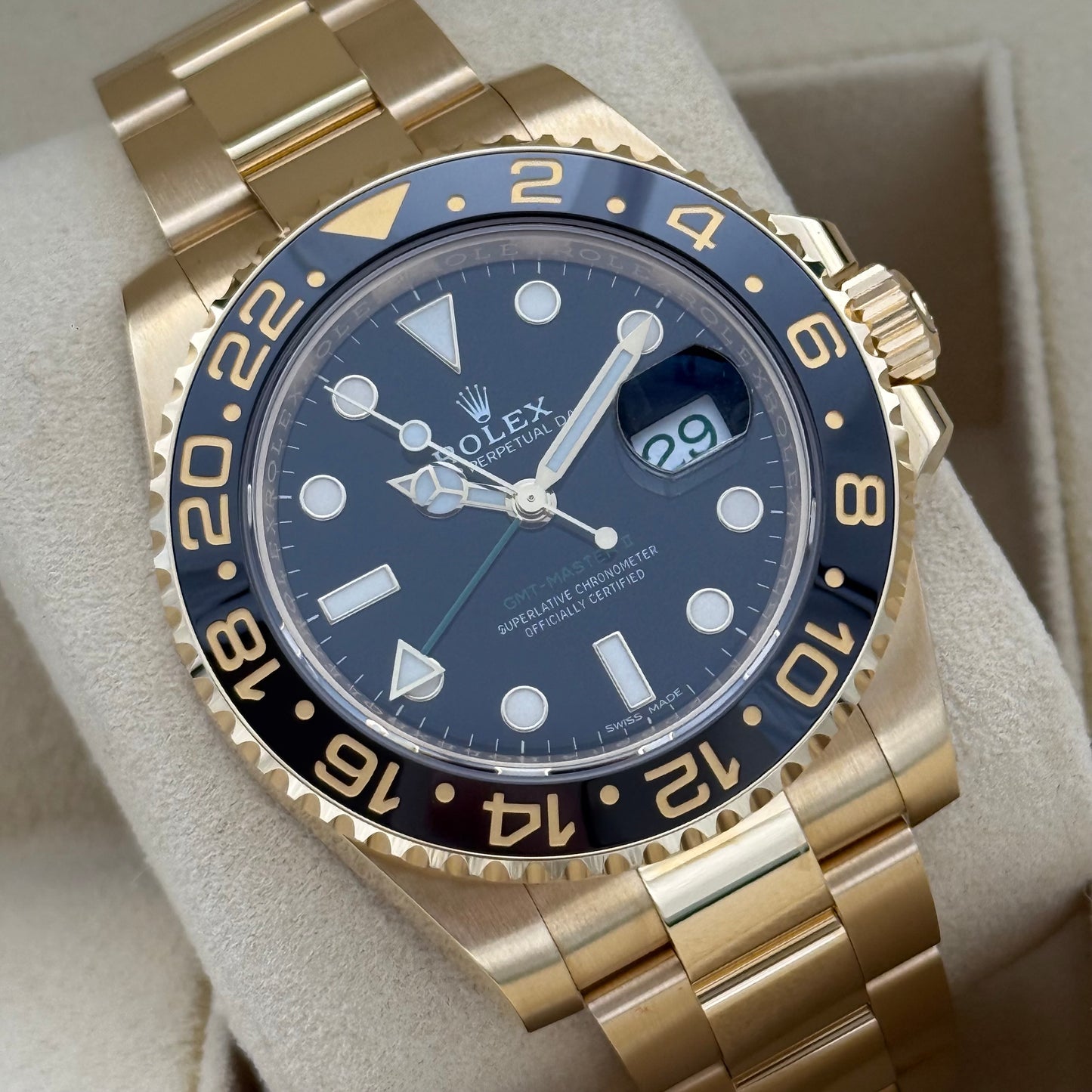 GMT Master II Vollgold, ungetragen