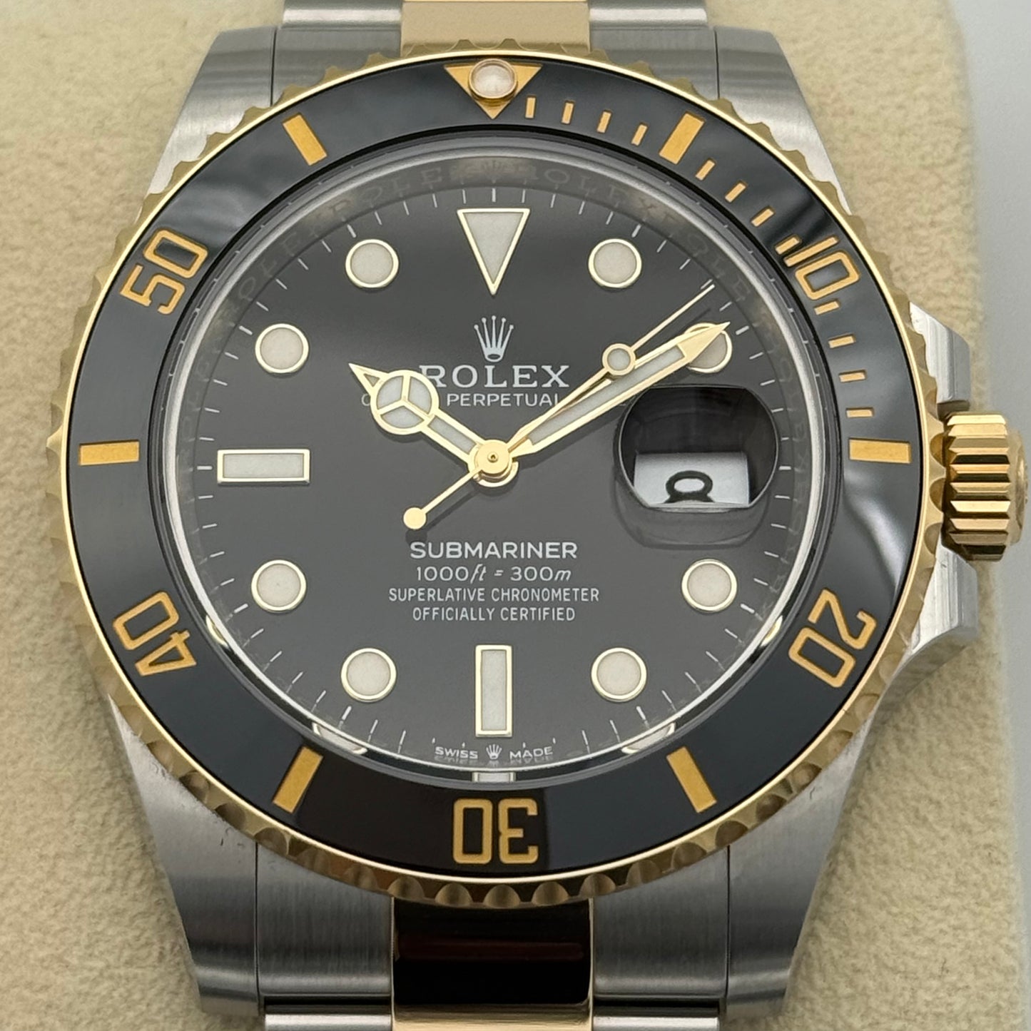 Submariner Date 41, Stahlgold