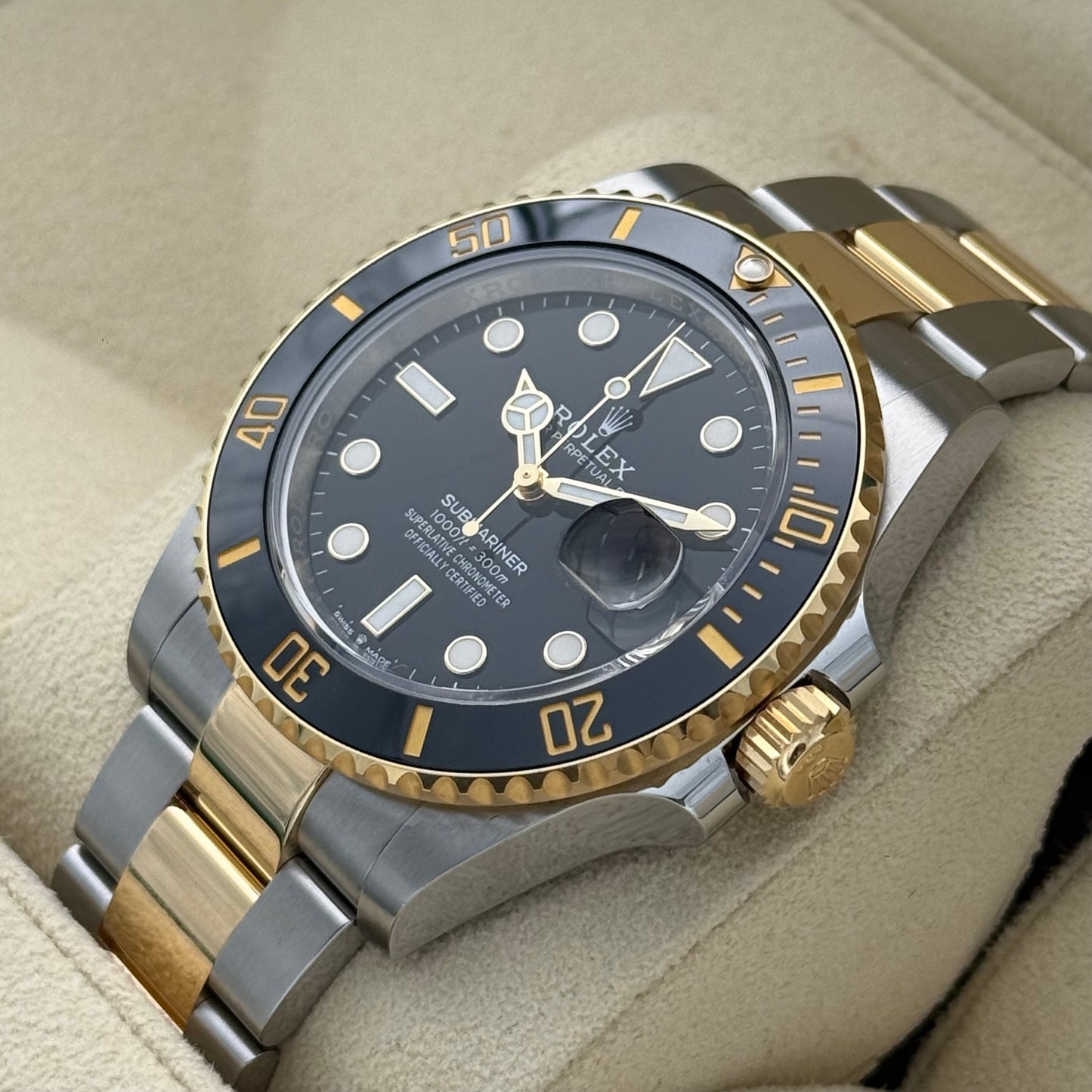 Submariner Date 41, Stahlgold