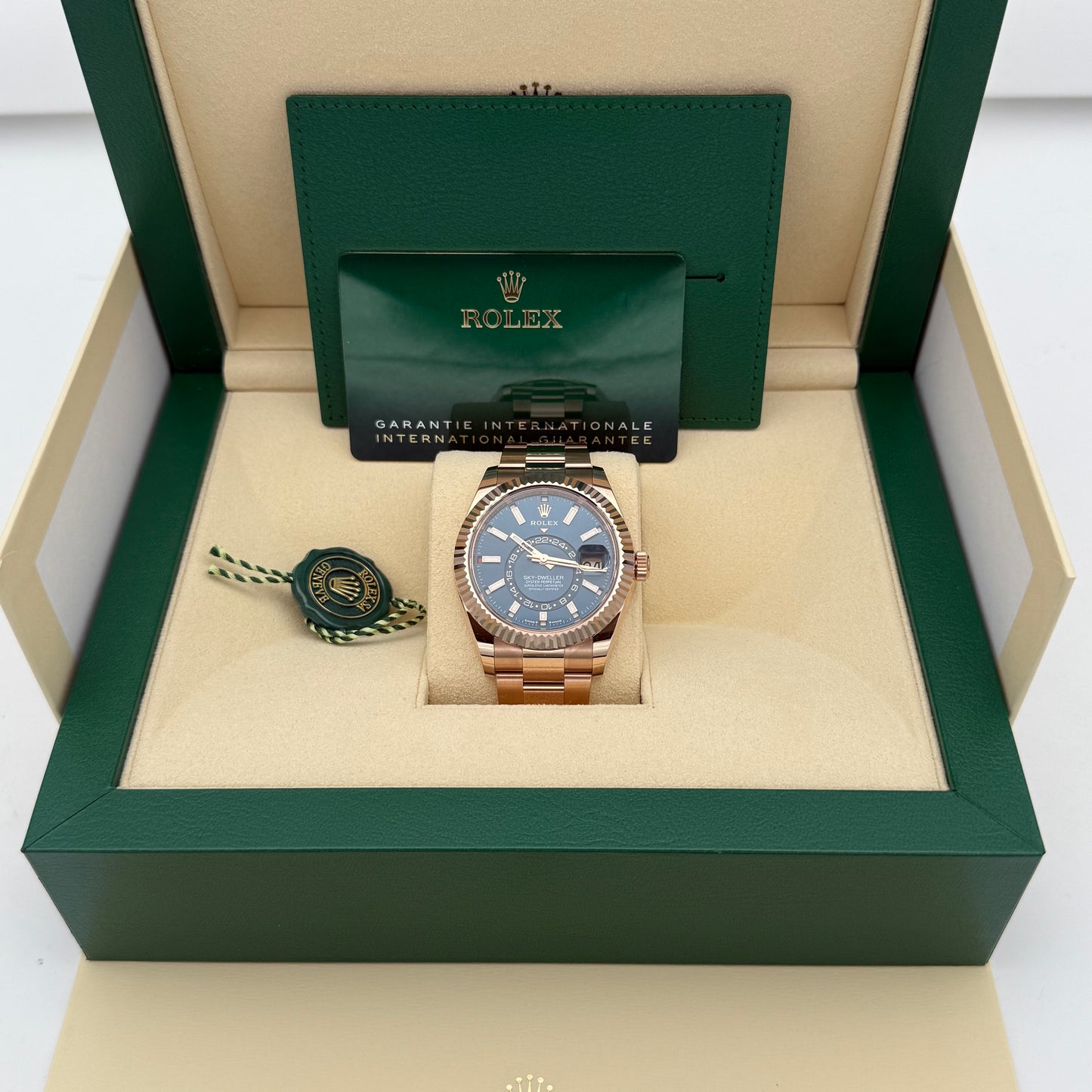 Sky Dweller Roségold, blau