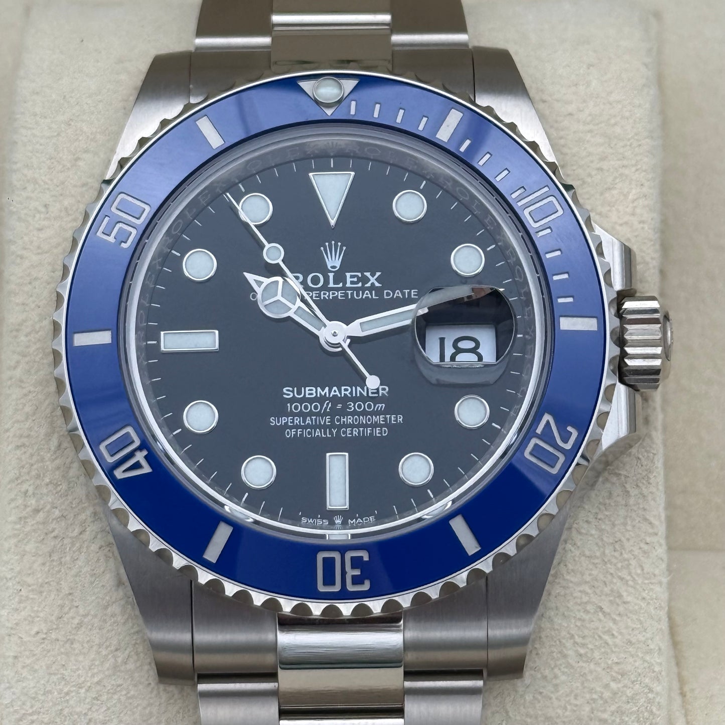 Submariner Date 41, Weißgold