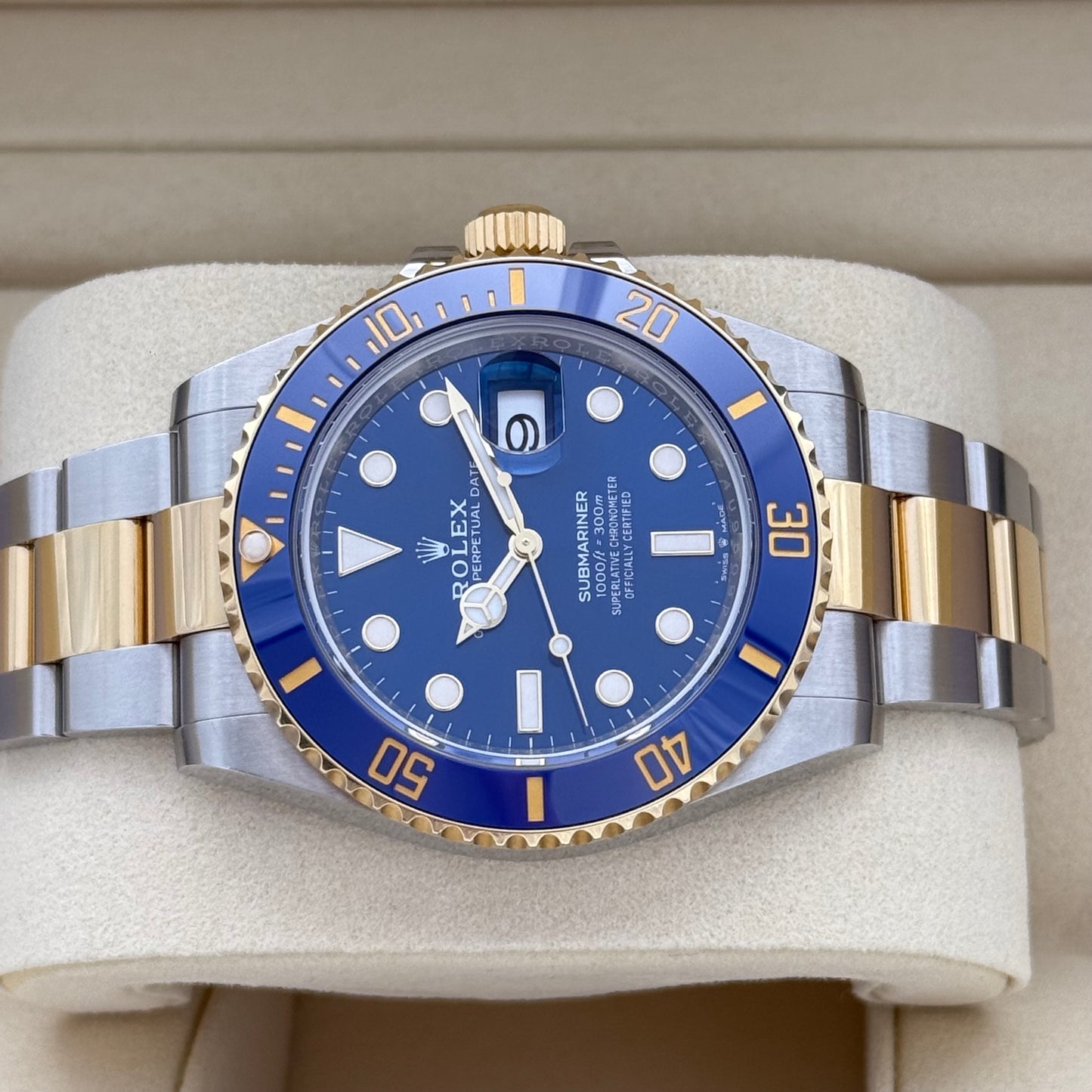 Submariner Date 41, Stahlgold