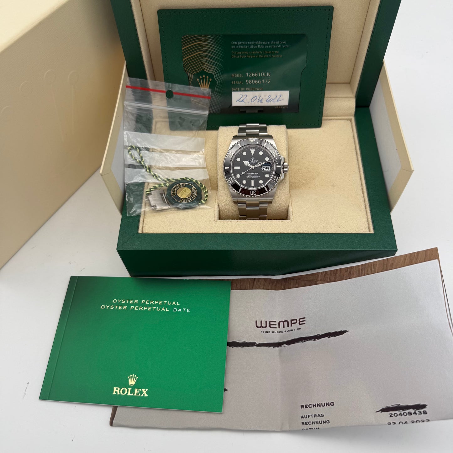 Submariner Date 41, ungetragen