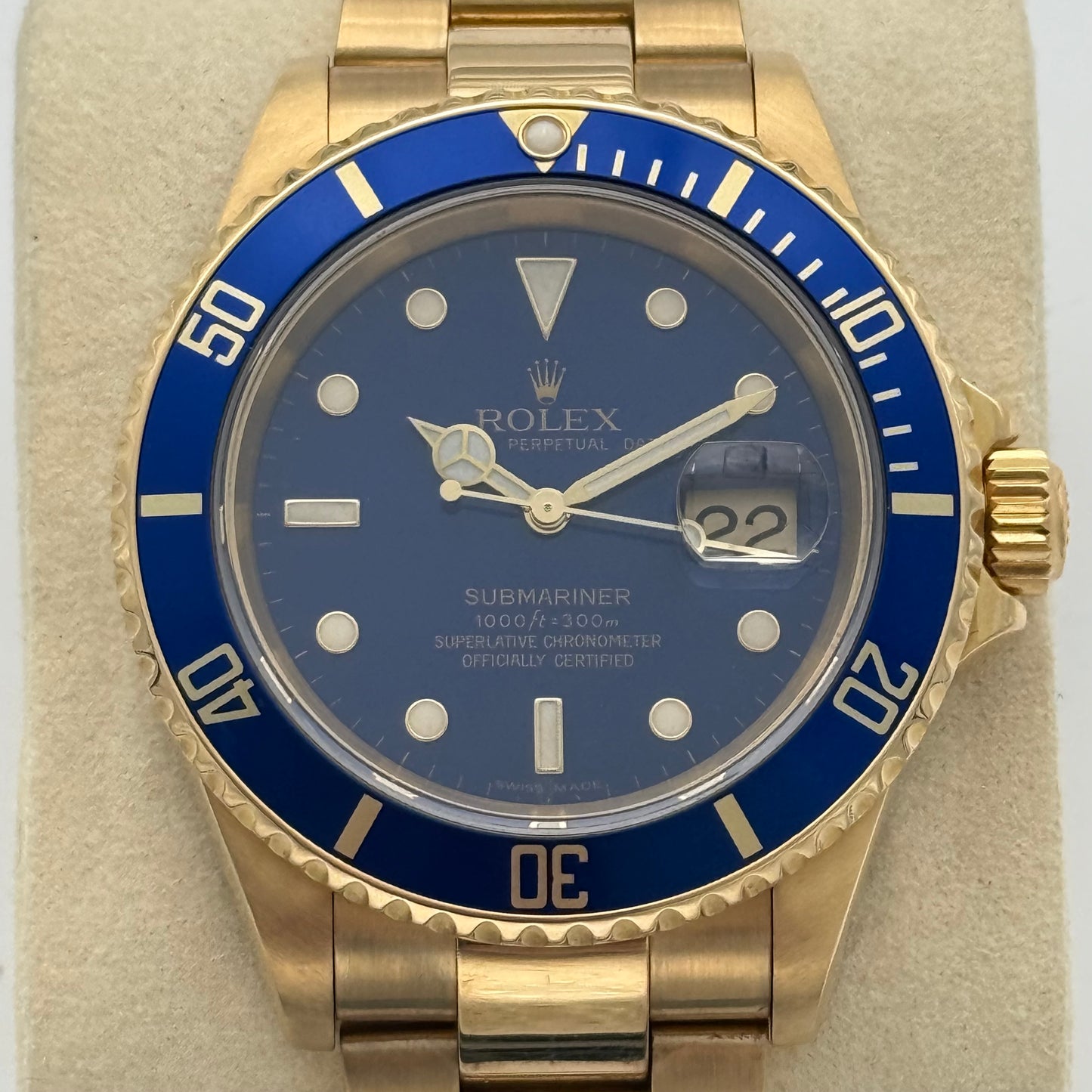 Submariner Date 40, Vollgold