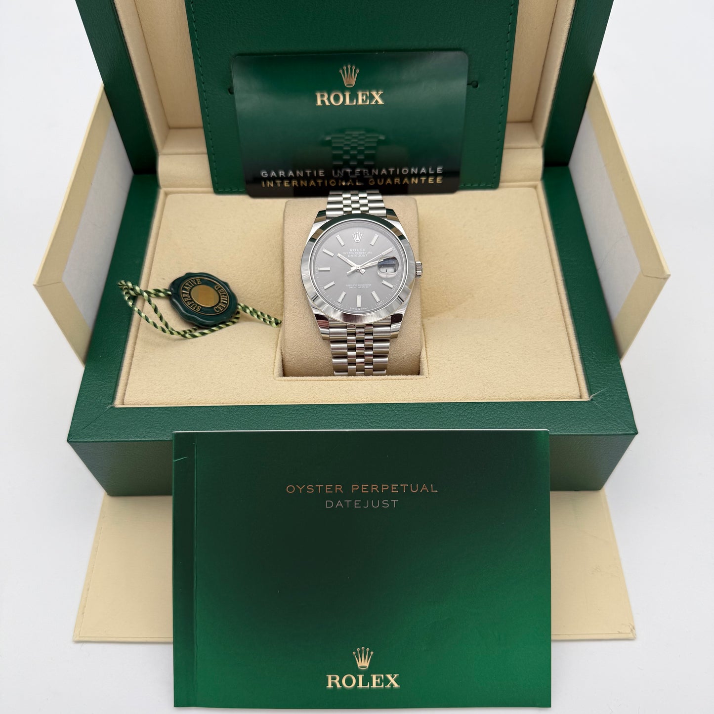 Datejust 41, Rhodium