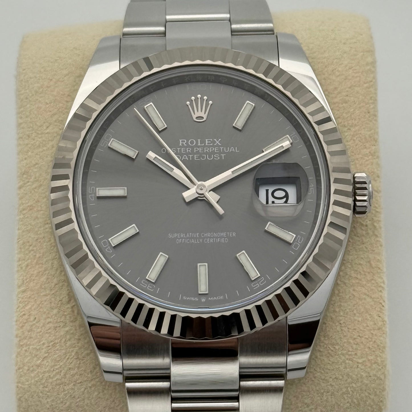 Datejust 41, Rhodium
