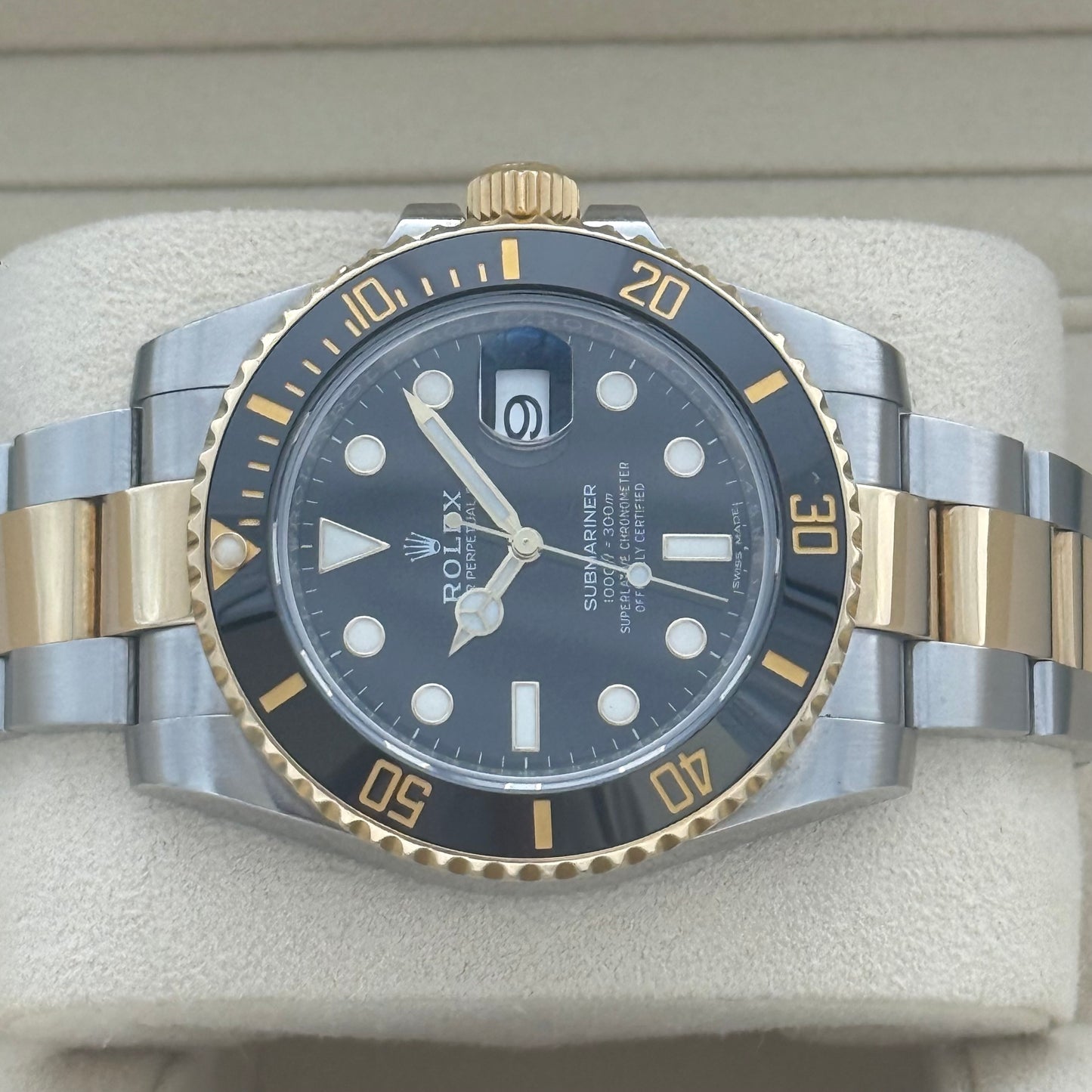 Submariner Date 40, Stahlgold