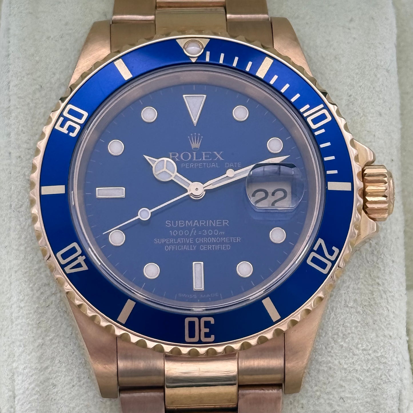 Submariner Date 40, Vollgold