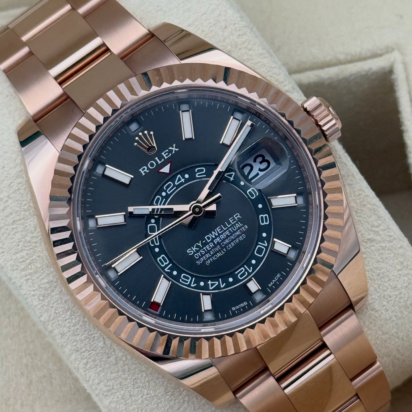 Sky Dweller Roségold, Rhodium