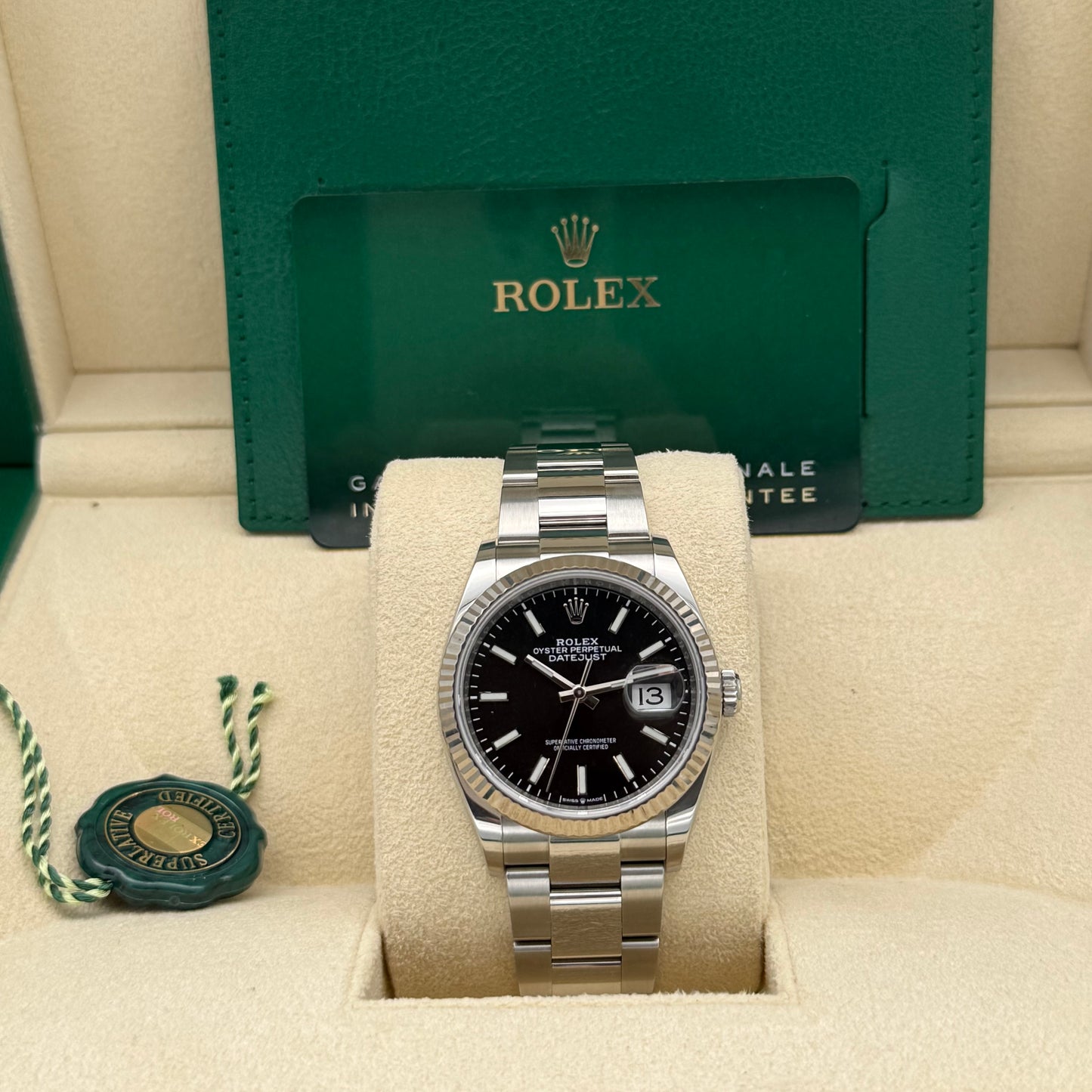 Datejust 36, Schwarz