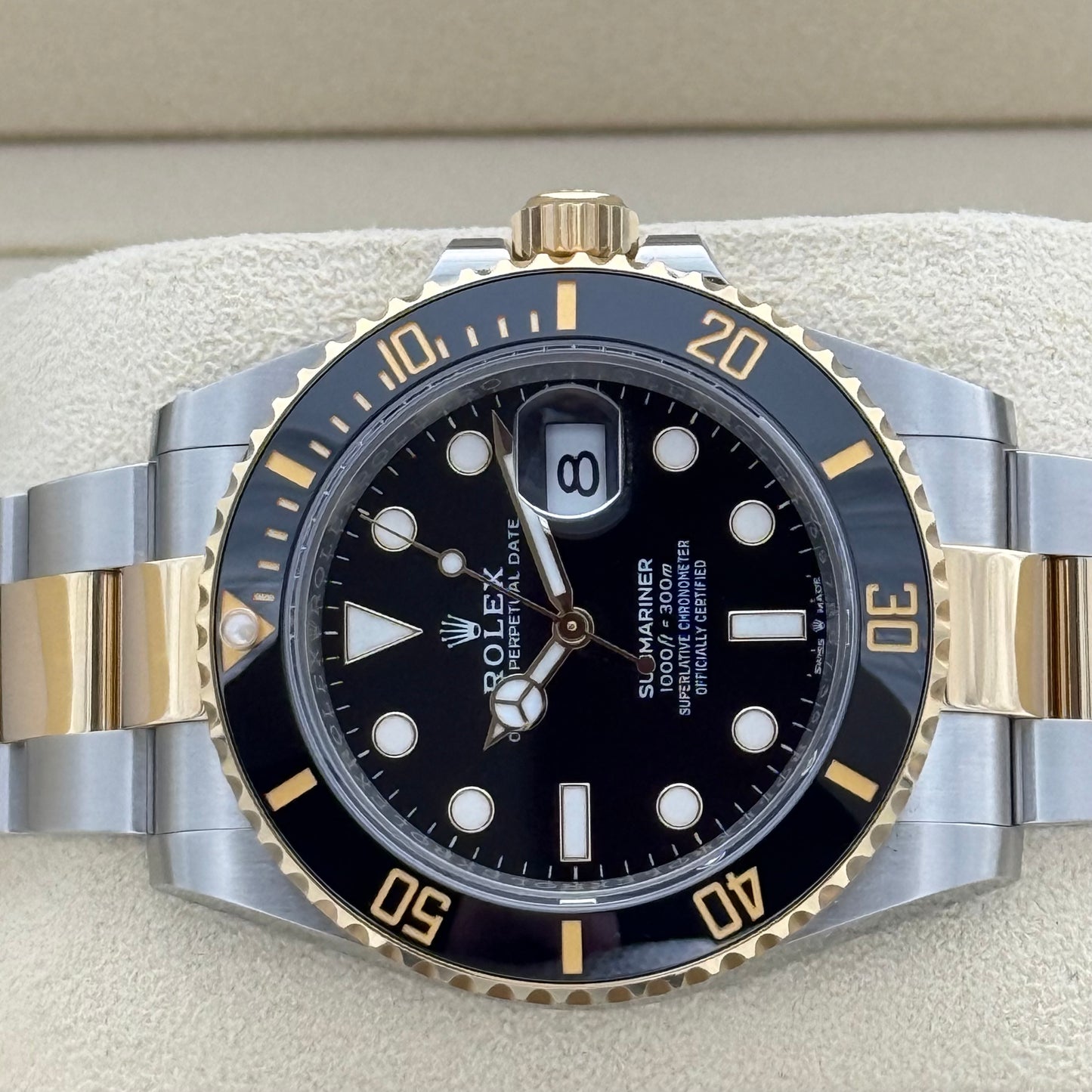Submariner Date 41, Stahlgold