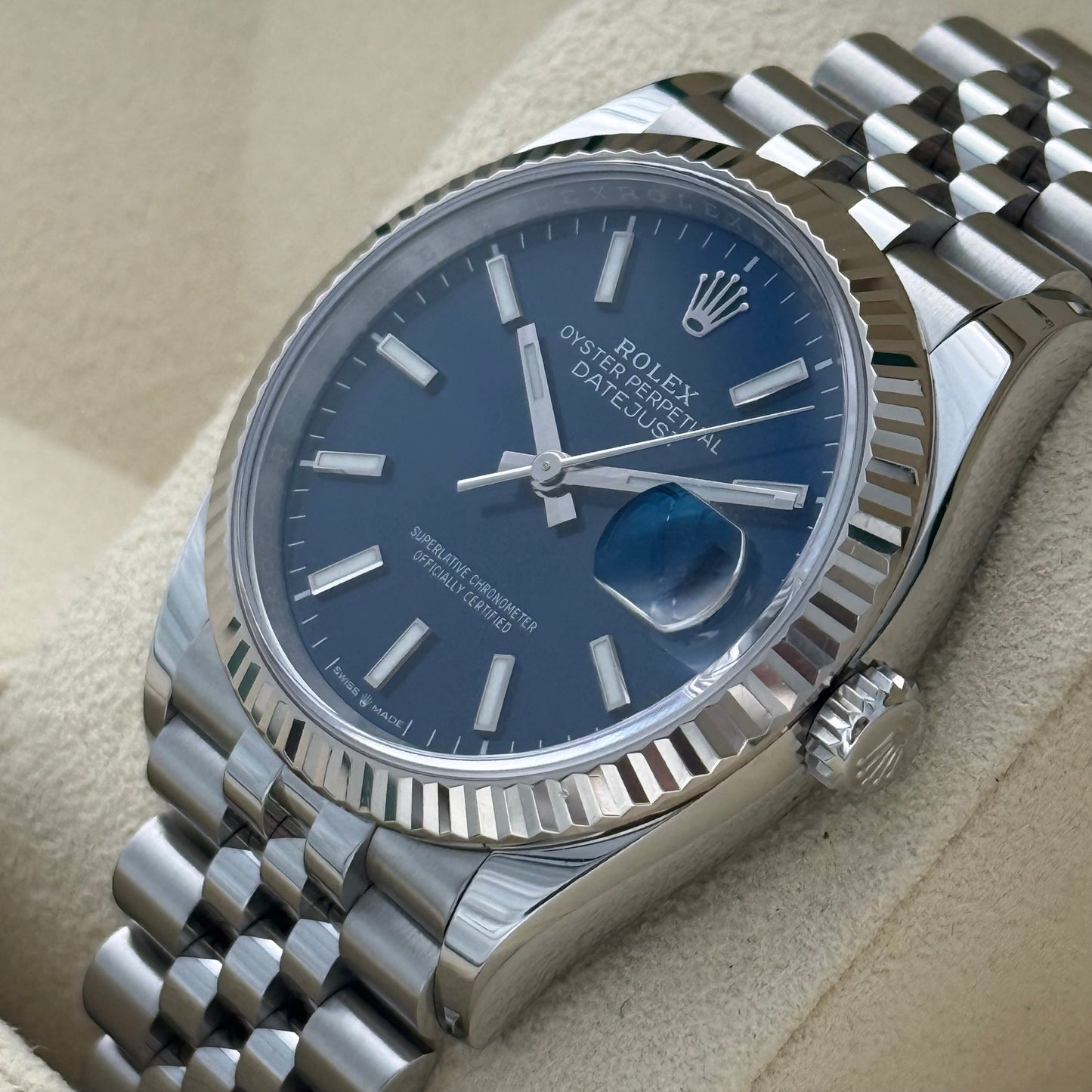 Datejust 36, Blau