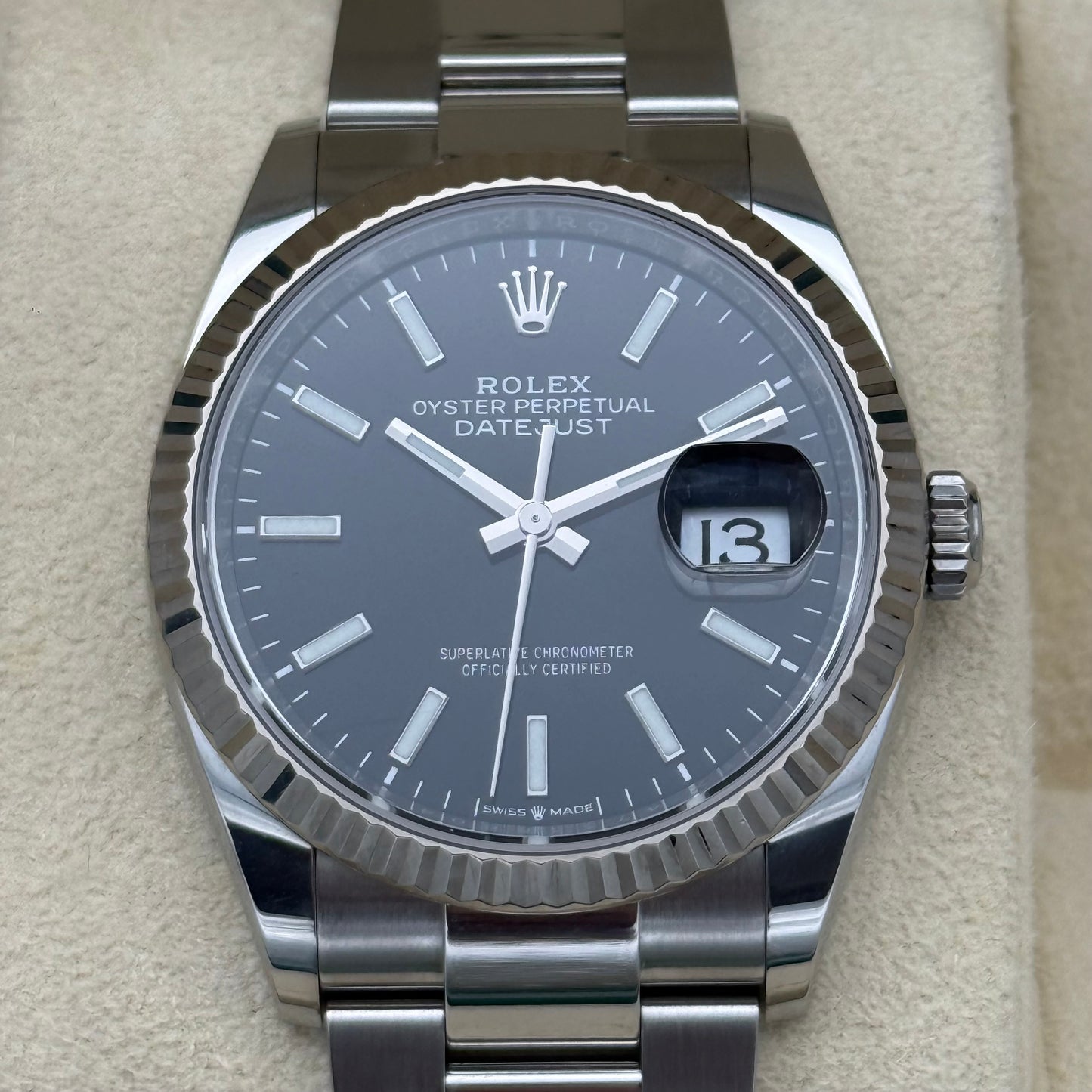Datejust 36, Schwarz