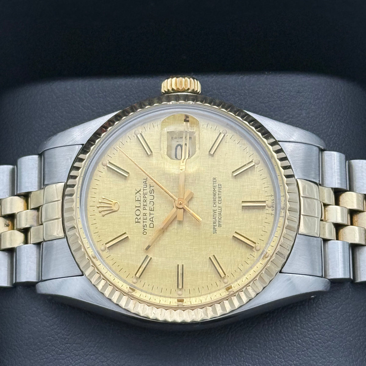 Datejust 36, Stahlgold Linen Dial