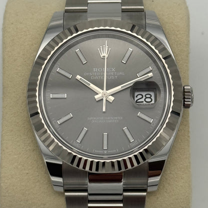 Datejust 41 „Rhodium“ unworn