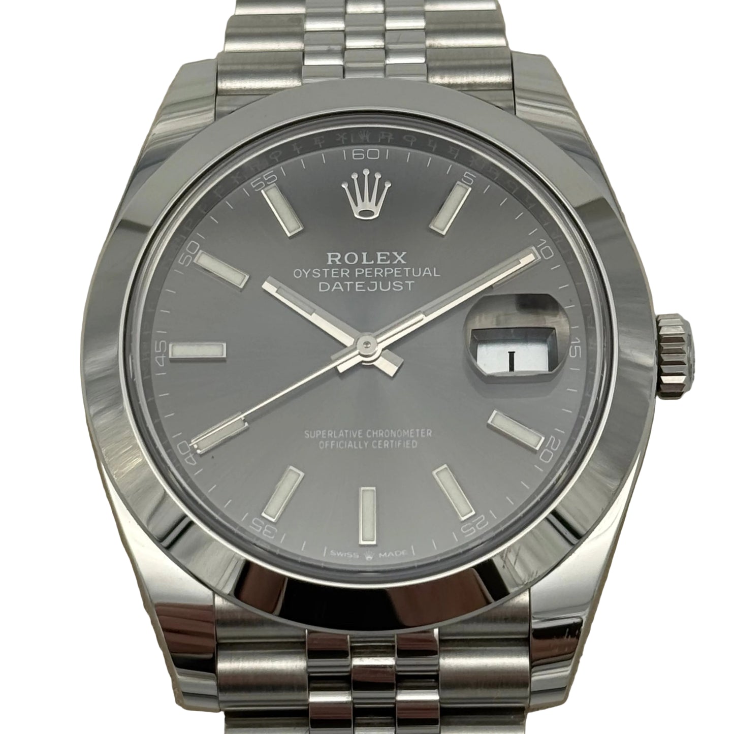 Datejust 41, Rhodium