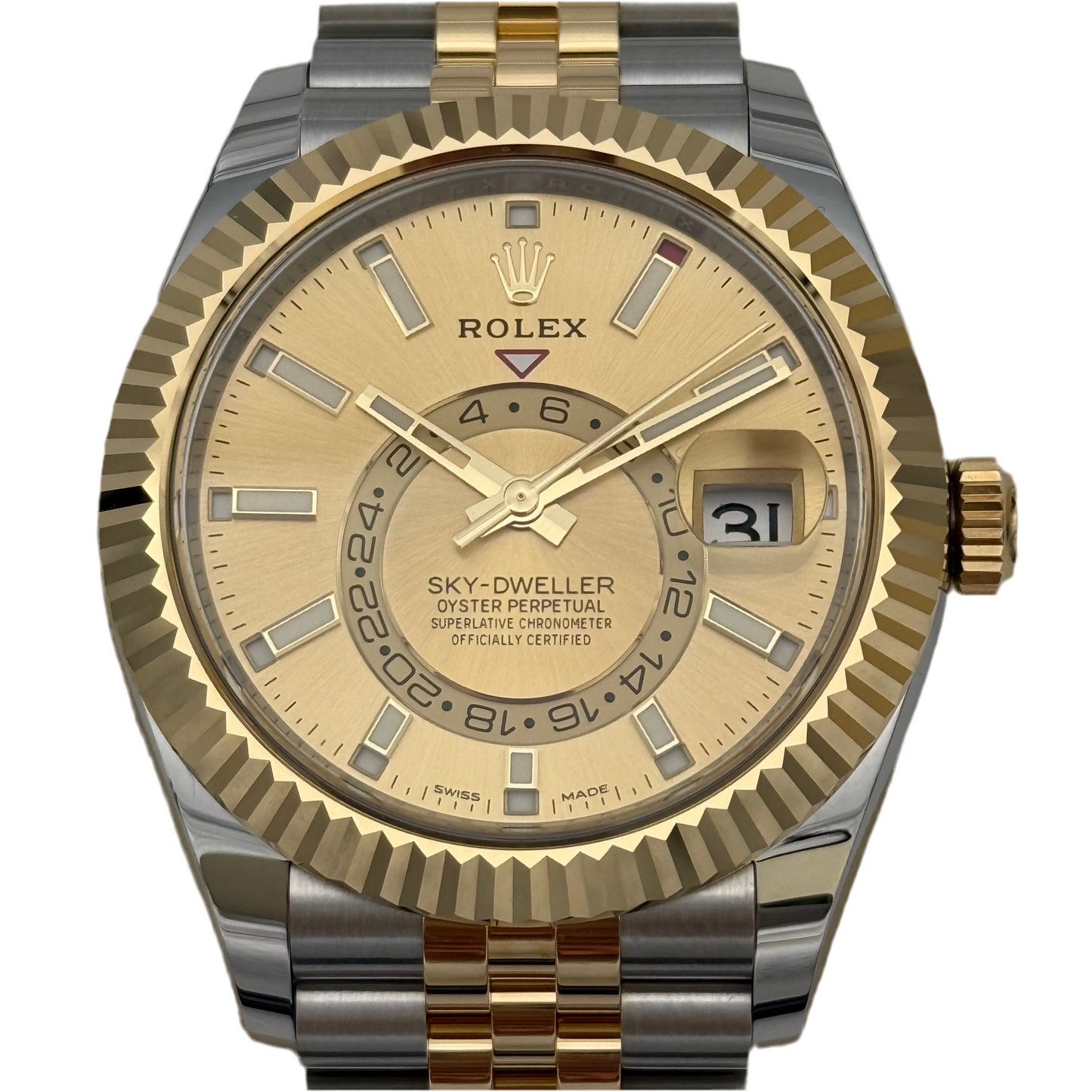 Sky Dweller Stahlgold, ungetragen
