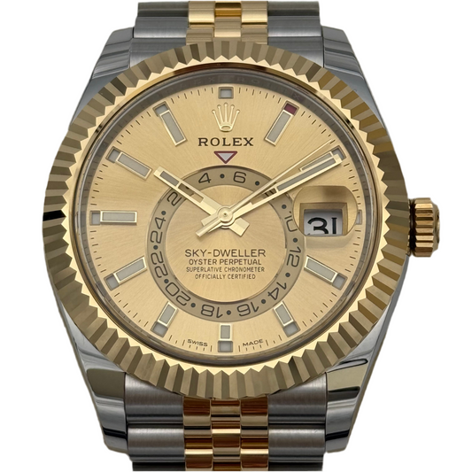 Sky Dweller Stahlgold, ungetragen