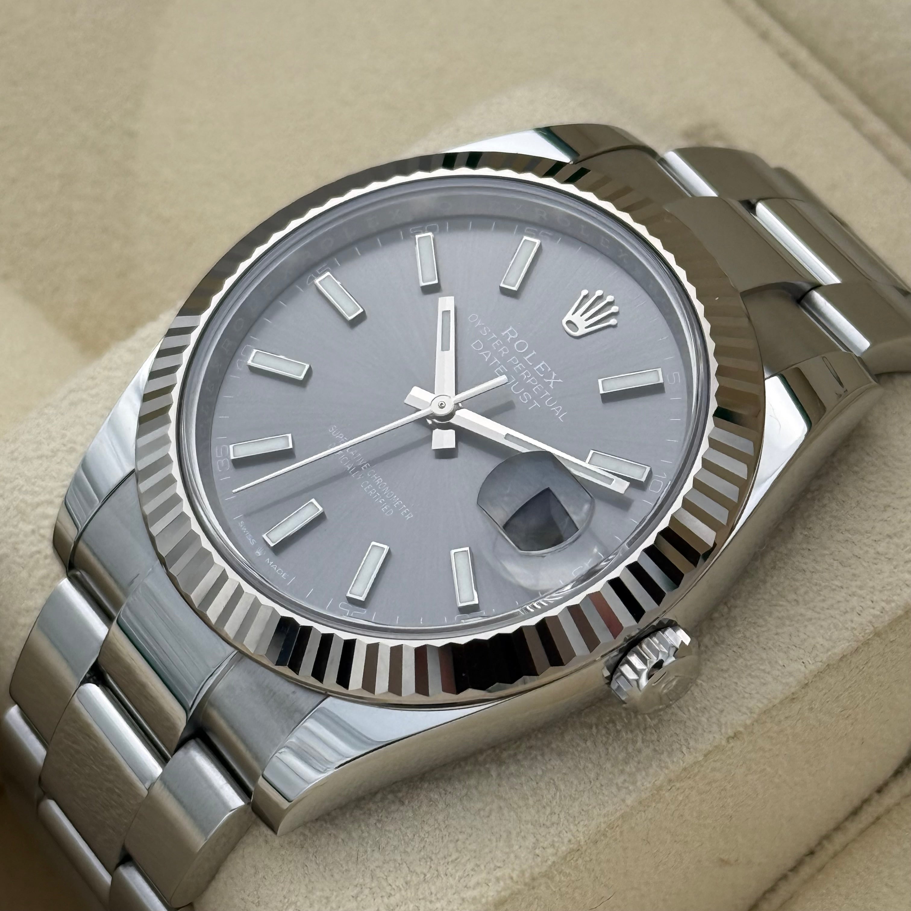 Datejust 41, Rhodium