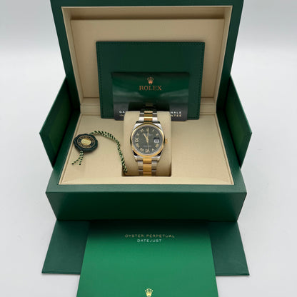 Datejust 36, Stahlgold (Grün)