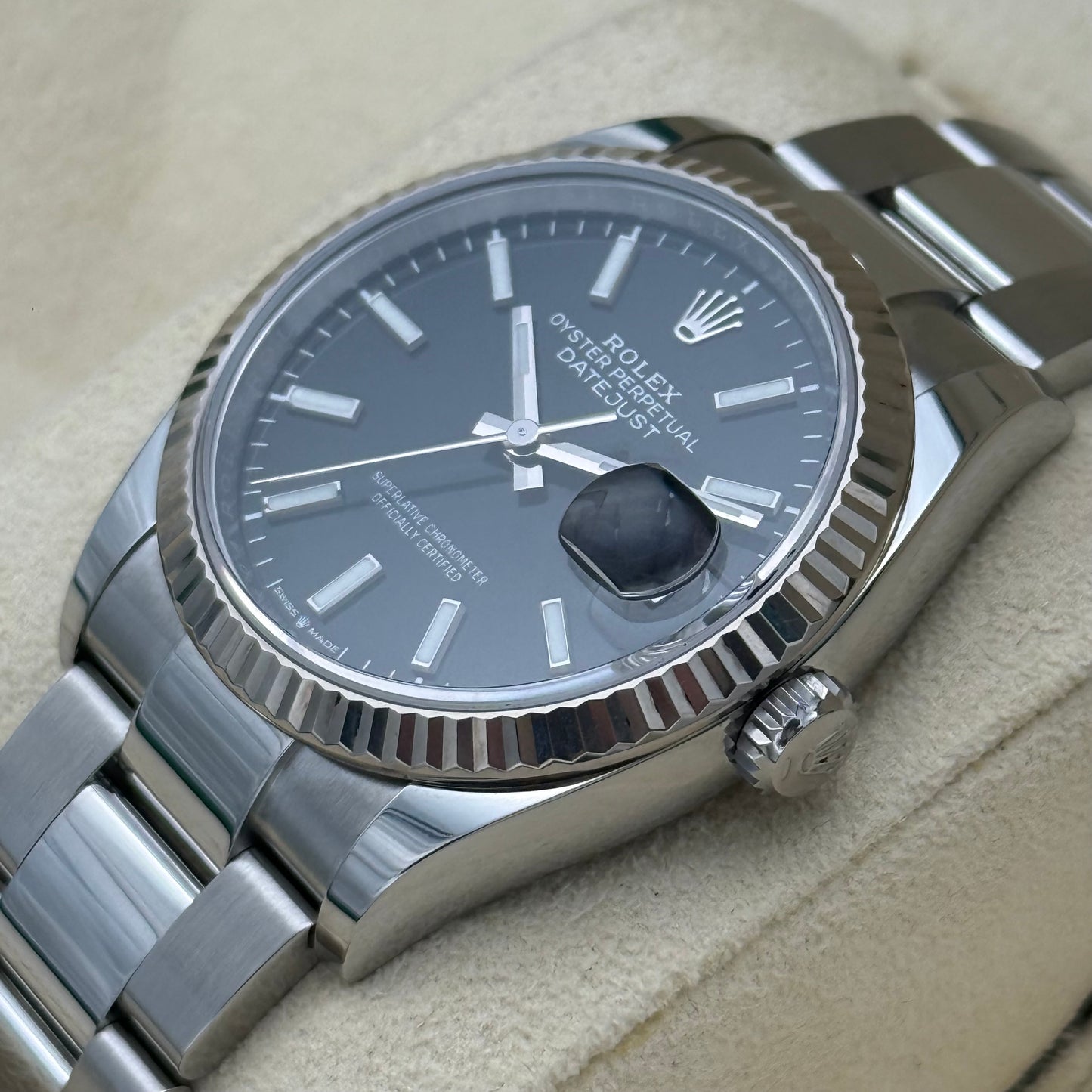 Datejust 36, Schwarz