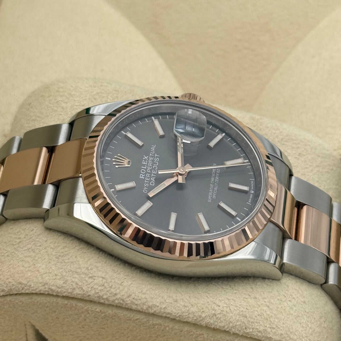 Datejust 36, Stahlrosegold