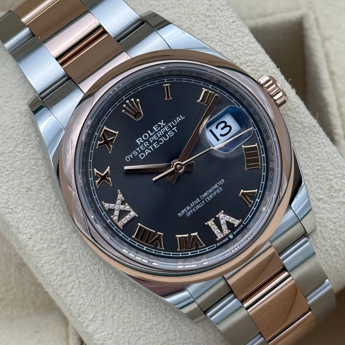 Datejust 36, Stahlrosegold