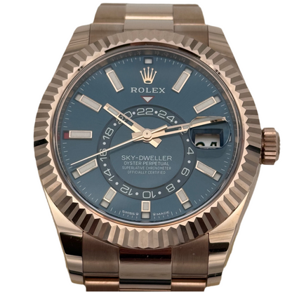 Sky Dweller Roségold, blau