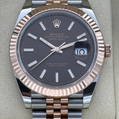 Datejust 41, Stahlgold, Choco