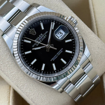 Datejust 36, Schwarz