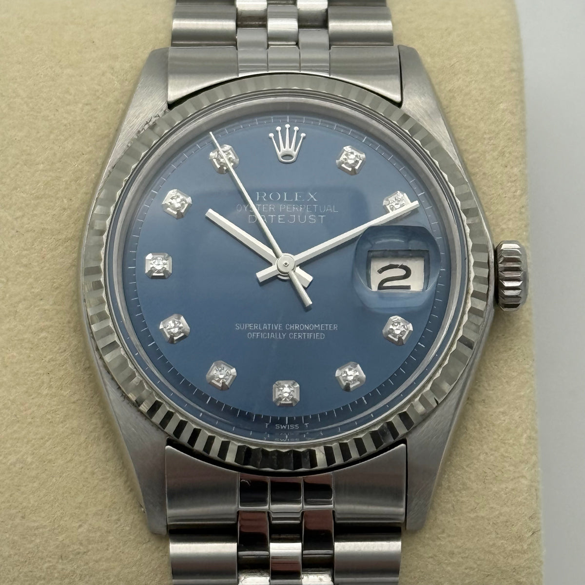 Datejust 36, Blau