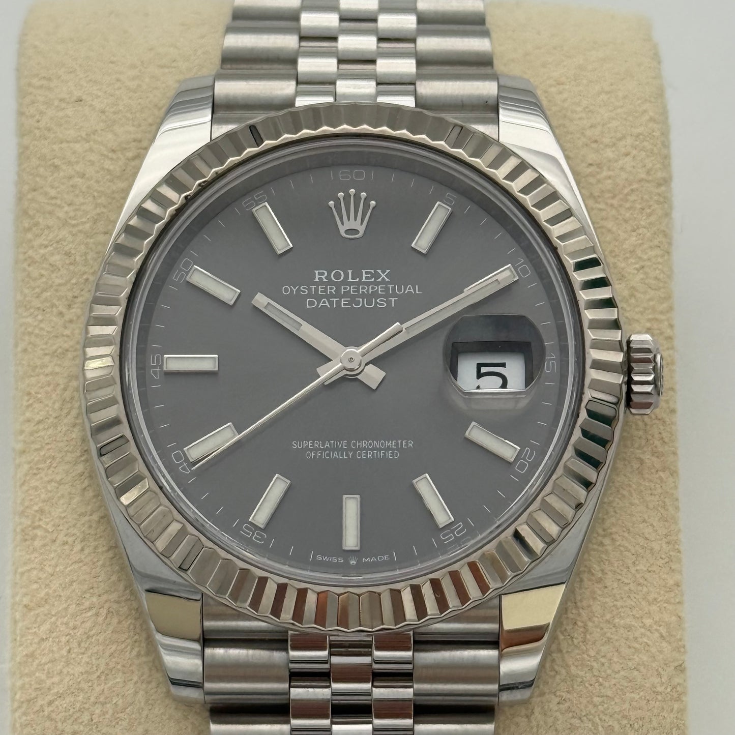 Datejust 41, Rhodium
