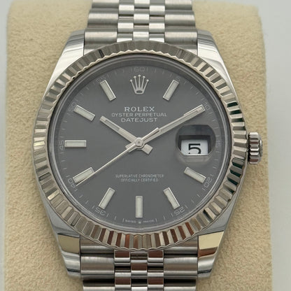 Datejust 41, Rhodium
