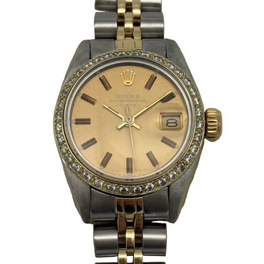Datejust 26 Stahlgold, Diamantlünette