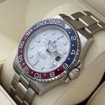 GMT Master II, Weißgold, Meteorit