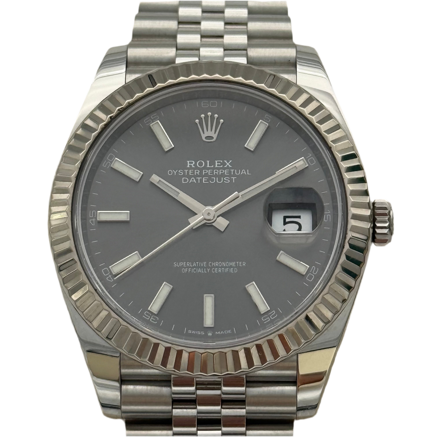 Datejust 41, Rhodium
