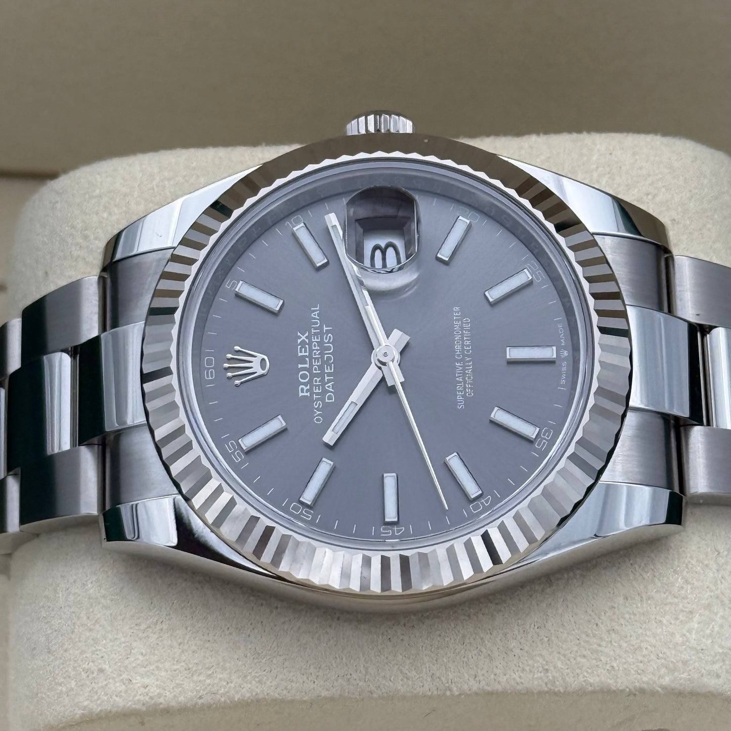 Datejust 41 „Rhodium“ unworn