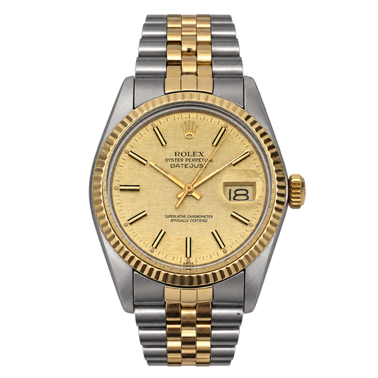 Datejust 36, Stahlgold Linen Dial