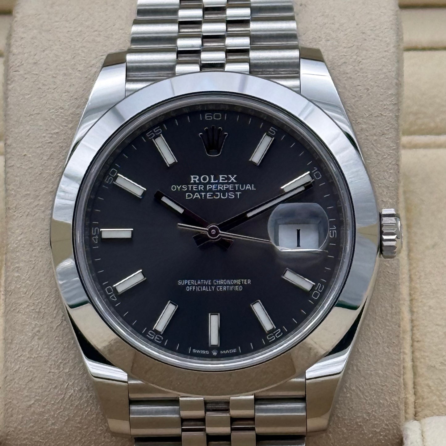 Datejust 41, Rhodium