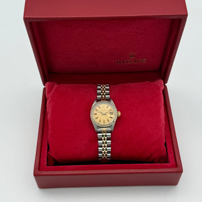 Datejust 26 Stahlgold, Diamantlünette