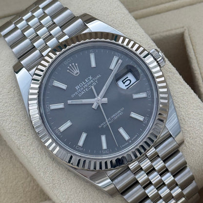 Datejust 41, Rhodium