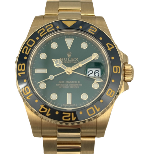 GMT Master II Vollgold, grün