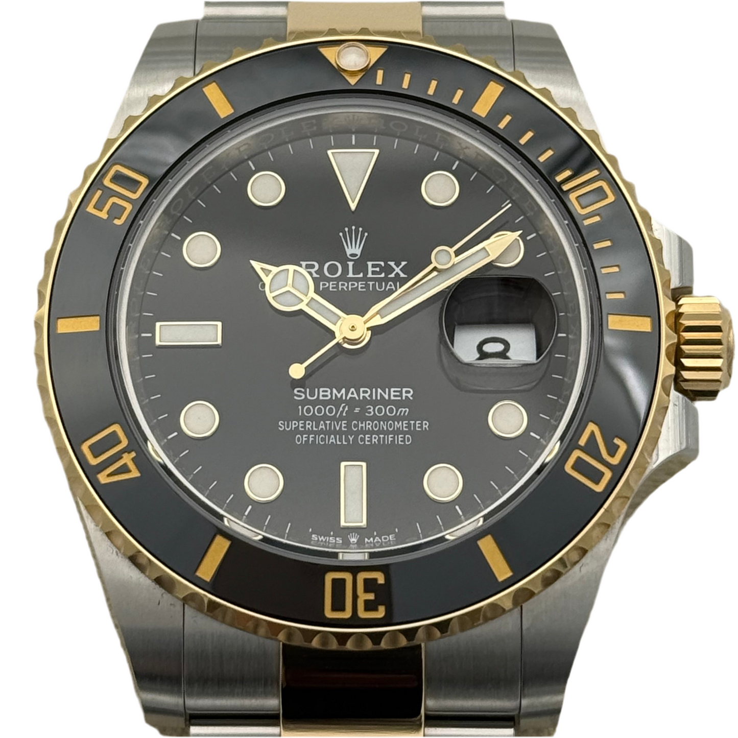 Submariner Date 41, Stahlgold